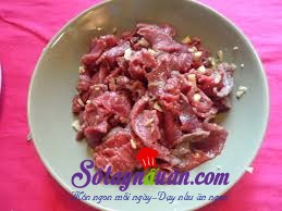 Thịt bò xào hẹ thơm nồng