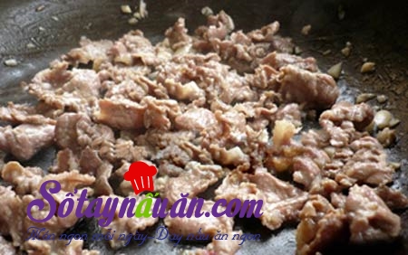 Thịt bò xào hẹ thơm nồng