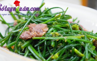 Thịt bò xào hẹ thơm nồng