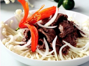 Thịt bò xào nấm