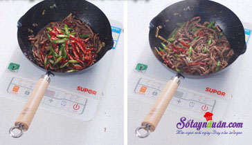 Thịt bò xào sả ớt ngon khó cưỡng