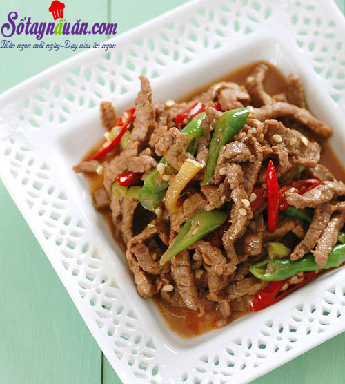 Thịt bò xào sả ớt ngon khó cưỡng
