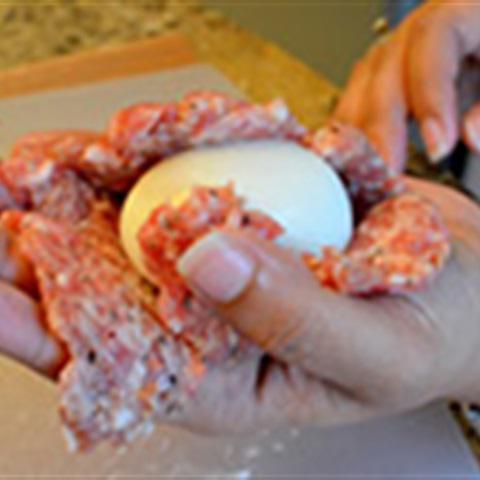 Cách làm thịt bọc trứng chiên