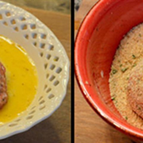 Cách làm thịt bọc trứng chiên