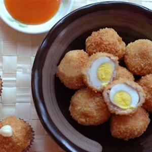 Cách làm thịt bọc trứng cút chiên xù
