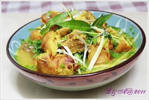 Thịt chân giò nấu giả cầy