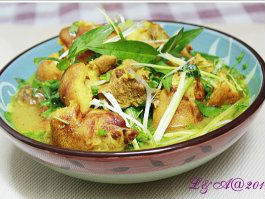 Thịt chân giò nấu giả cầy