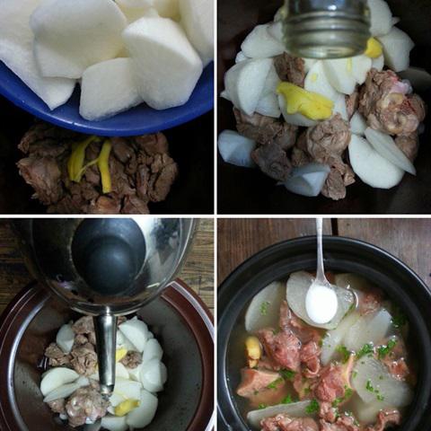 Cách làm thịt cừu hầm củ cải