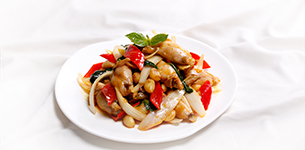 Thịt ếch xào giấm tỏi