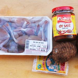 Cách làm thịt ếch xào sa tế