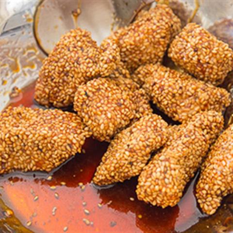 Cách làm thịt gà chiên mè