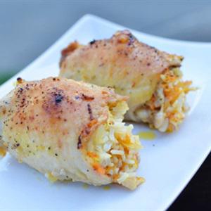 Cách làm thịt gà cuộn cơm