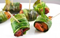 Thịt gà cuộn lá dứa - Món ngon kiểu Thái