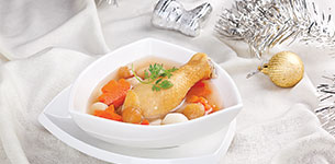 Thịt gà nấu long nhãn