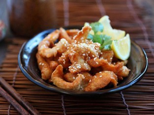 Thịt gà sốt chanh