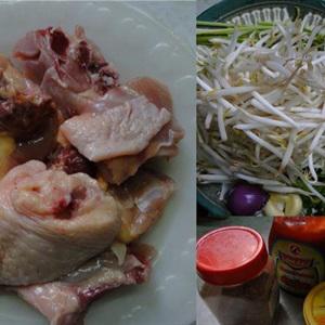 Cách làm thịt gà xào giá