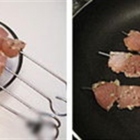 Cách làm thịt gà xiên nướng áp chảo