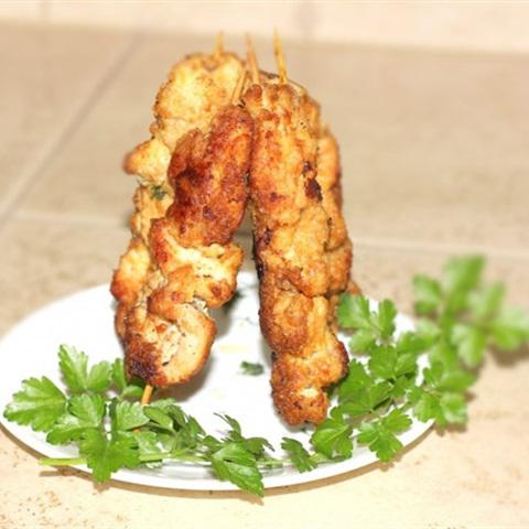 Cách làm thịt gà xiên tẩm bột nướng