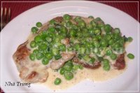 Thịt heo áp chảo xốt kem