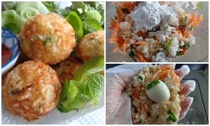 Thịt heo chiên cốm công thức mới giòn rụm, ăn là mê