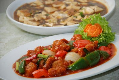 Thịt heo chiên sốt chua cay