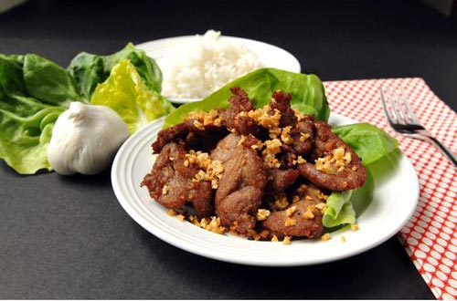 Thịt heo chiên tỏi