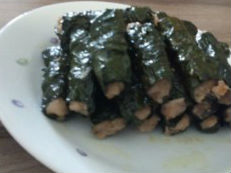 Thịt heo cuộn lá lốt chiên