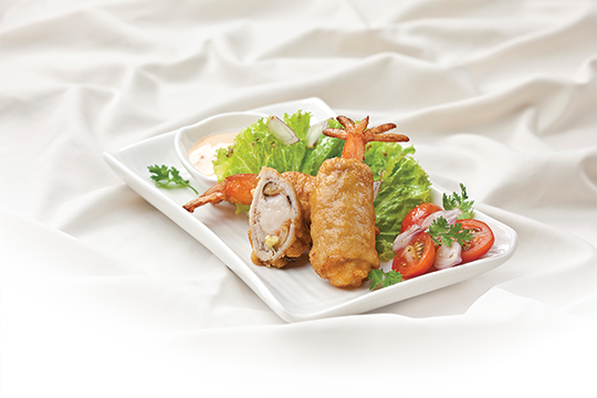 Thịt heo cuốn tôm chiên