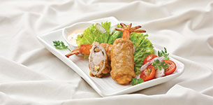 Thịt heo cuốn tôm chiên