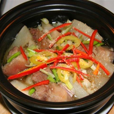 Cách làm thịt heo kho củ cải trắng
