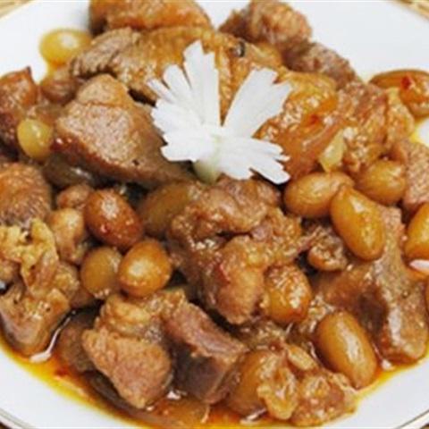 Cách làm thịt heo kho đậu phộng