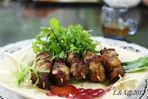 Thịt heo nướng riềng mẻ