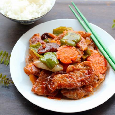 Cách làm thịt heo xào chua ngọt