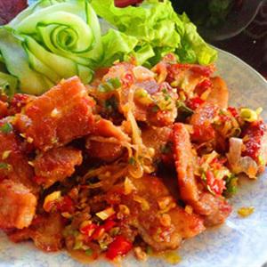 Cách làm thịt heo xóc tỏi