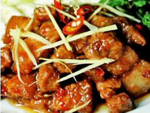 Thịt kho mắm ruốc