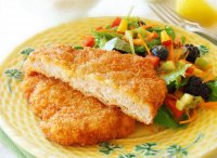 Thịt lợn chiên xù và rau trộn