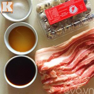Cách làm thịt lợn kho trứng cút