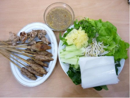 Thịt nắm nướng