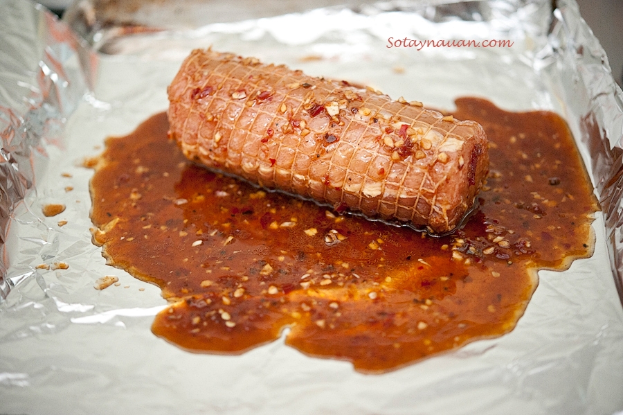 Thịt nướng sốt tỏi cho cuối tuần sum họp