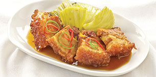 Thịt quay kho dưa cải