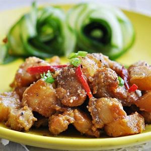 Cách làm thịt rim bơ đậu phộng