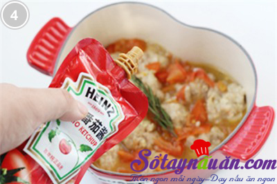 Thịt viên sốt cà chua