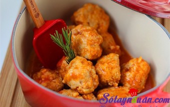 Thịt viên sốt cà chua