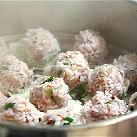 Cách làm thịt viên xôi hấp