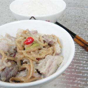 Cách làm thịt xào củ cải mặn