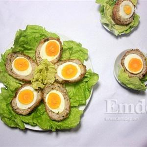 Cách làm thịt xay bọc trứng chiên xù