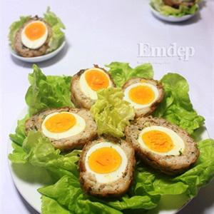 Cách làm thịt xay bọc trứng chiên xù