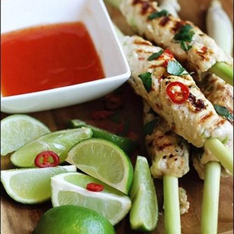 Cách làm thịt xay xiên nướng