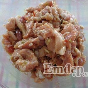 Cách làm thịt xiên nướng cay