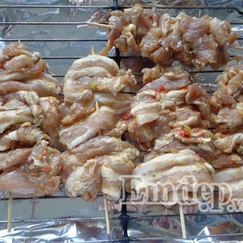 Cách làm thịt xiên nướng cay